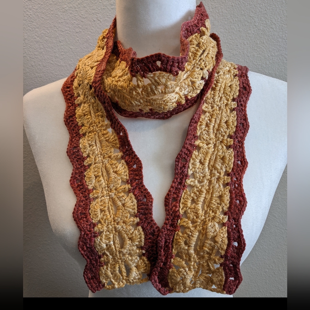 Beautiful Handmade Crocheted Scarf
